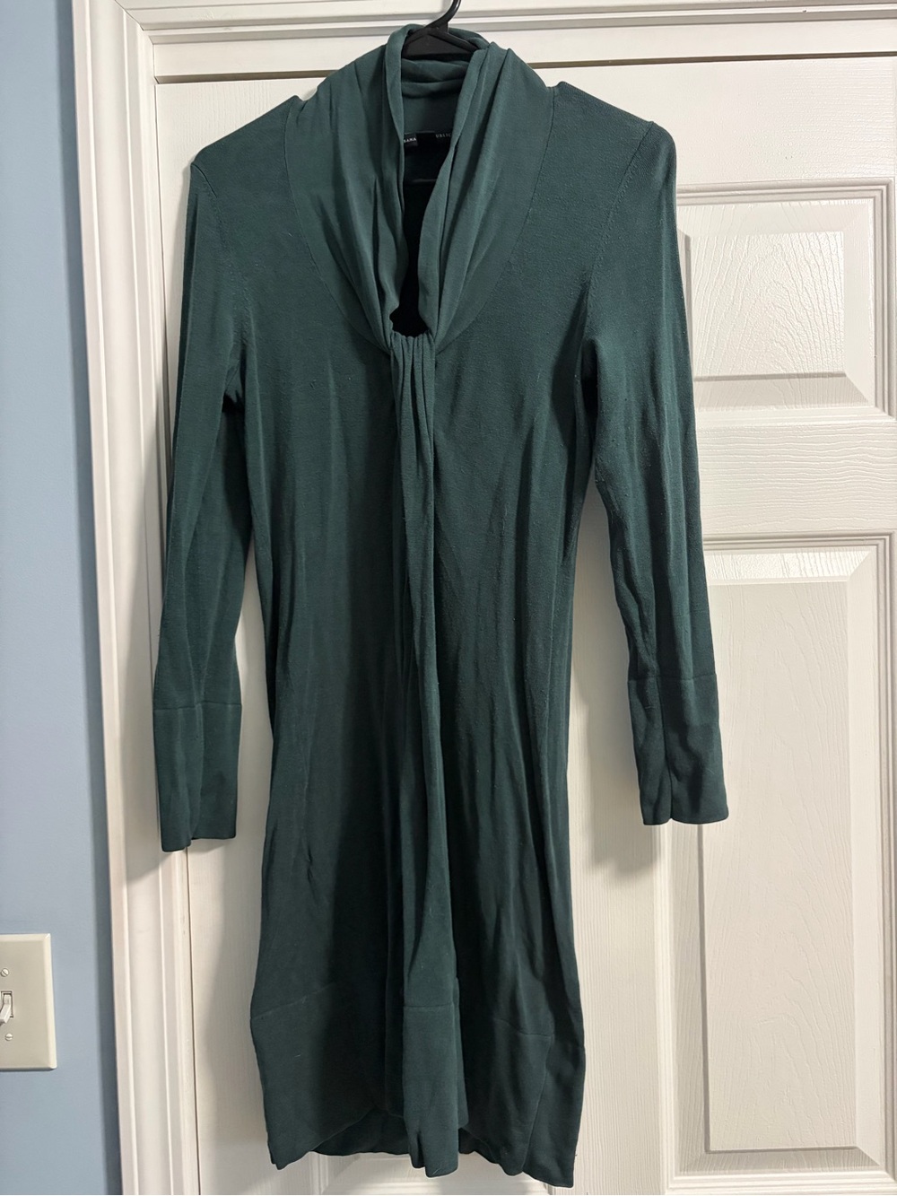 Banana Republic Deep Green Long-Sleeve Dress